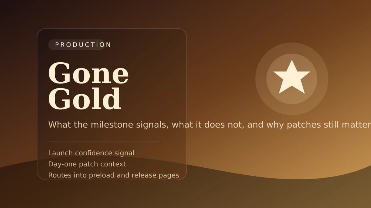 Stylized gone-gold milestone cover image
