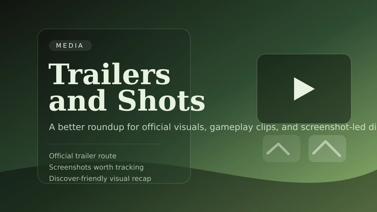 Stylized media cover for trailers and screenshots roundup