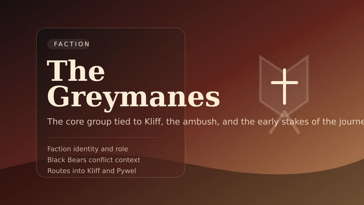 Stylized Greymanes cover image for faction guide