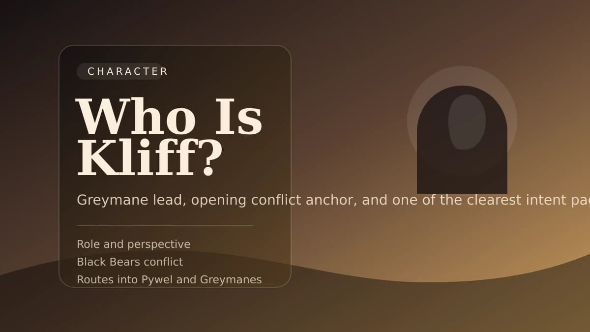 Stylized Kliff cover image for character guide